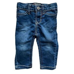 Baby Girls Freestyle Revolution Dark Rinse Stitched Jeans - Sz 18 mo